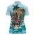 Personalized Aloha Hawaii Skeleton Women Polo Shirt Tropical Summer Vibe