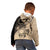 Cook Islands Turtle Kid Hoodie Stars and Hibiscus - Beige