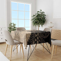Cook Islands Turtle Tablecloth Stars and Hibiscus - Beige LT01 - Polynesian Pride