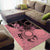 Cook Islands Turtle Area Rug Stars and Hibiscus - Pink