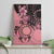 Cook Islands Turtle Canvas Wall Art Stars and Hibiscus - Pink