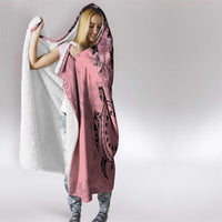 Cook Islands Turtle Hooded Blanket Stars and Hibiscus - Pink LT01 - Polynesian Pride