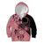 Cook Islands Turtle Kid Hoodie Stars and Hibiscus - Pink