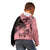 Cook Islands Turtle Kid Hoodie Stars and Hibiscus - Pink