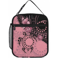 Cook Islands Turtle Lunch Bag Stars and Hibiscus - Pink LT01 10.2 × 8.3 × 4.3 inch Pink - Polynesian Pride
