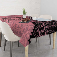 Cook Islands Turtle Tablecloth Stars and Hibiscus - Pink LT01 - Polynesian Pride