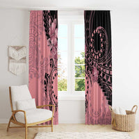 Cook Islands Turtle Window Curtain Stars and Hibiscus - Pink LT01 - Polynesian Pride
