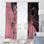 Cook Islands Turtle Window Curtain Stars and Hibiscus - Pink