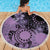 Cook Islands Turtle Beach Blanket Stars and Hibiscus - Purple