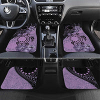 Cook Islands Turtle Car Mats Stars and Hibiscus - Purple LT01 Set 4pcs Purple - Polynesian Pride