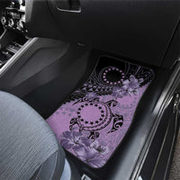 Cook Islands Turtle Car Mats Stars and Hibiscus - Purple LT01 - Polynesian Pride