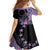 Cook Islands Turtle Family Matching Mermaid Dress and Hawaiian Shirt Stars and Hibiscus - Purple