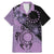 Cook Islands Turtle Family Matching Mermaid Dress and Hawaiian Shirt Stars and Hibiscus - Purple