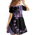 Cook Islands Turtle Family Matching Off Shoulder Maxi Dress and Hawaiian Shirt Stars and Hibiscus - Purple