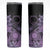 Cook Islands Turtle Skinny Tumbler Stars and Hibiscus - Purple