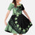 Cook Islands Turtle Family Matching Mermaid Dress and Hawaiian Shirt Stars and Hibiscus - Green