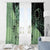 Cook Islands Turtle Window Curtain Stars and Hibiscus - Green