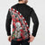 New Zealand Christmas Meri Kirihimete Button Sweatshirt Santa Hei Tiki Pohutukawa