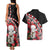 New Zealand Christmas Meri Kirihimete Couples Matching Tank Maxi Dress and Hawaiian Shirt Santa Hei Tiki Pohutukawa