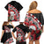 New Zealand Christmas Meri Kirihimete Family Matching Off Shoulder Short Dress and Hawaiian Shirt Santa Hei Tiki Pohutukawa