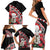 New Zealand Christmas Meri Kirihimete Family Matching Short Sleeve Bodycon Dress and Hawaiian Shirt Santa Hei Tiki Pohutukawa