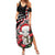 New Zealand Christmas Meri Kirihimete Family Matching Summer Maxi Dress and Hawaiian Shirt Santa Hei Tiki Pohutukawa