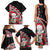 New Zealand Christmas Meri Kirihimete Family Matching Tank Maxi Dress and Hawaiian Shirt Santa Hei Tiki Pohutukawa