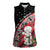 New Zealand Christmas Meri Kirihimete Women Sleeveless Polo Shirt Santa Hei Tiki Pohutukawa