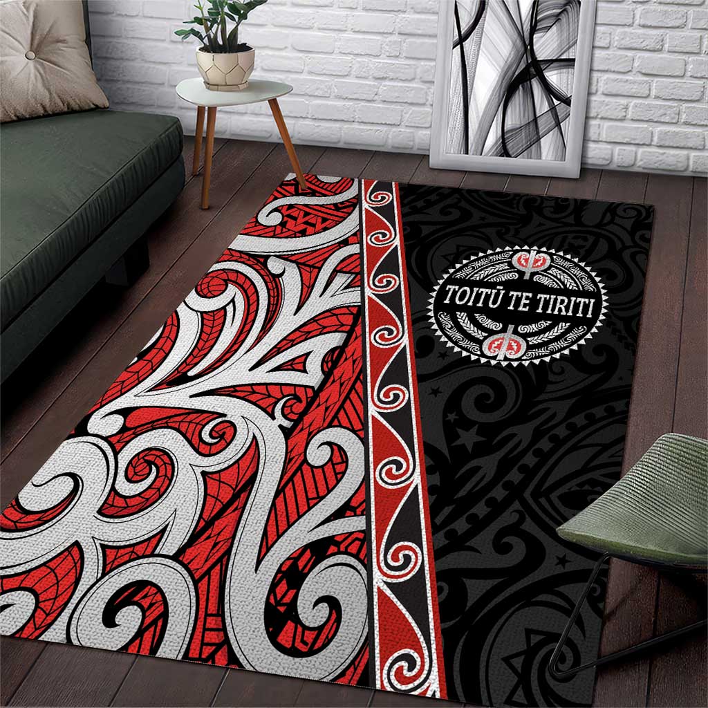 Aotearoa Toitu Te Tiriti Area Rug Honour The Treaty New Zealand