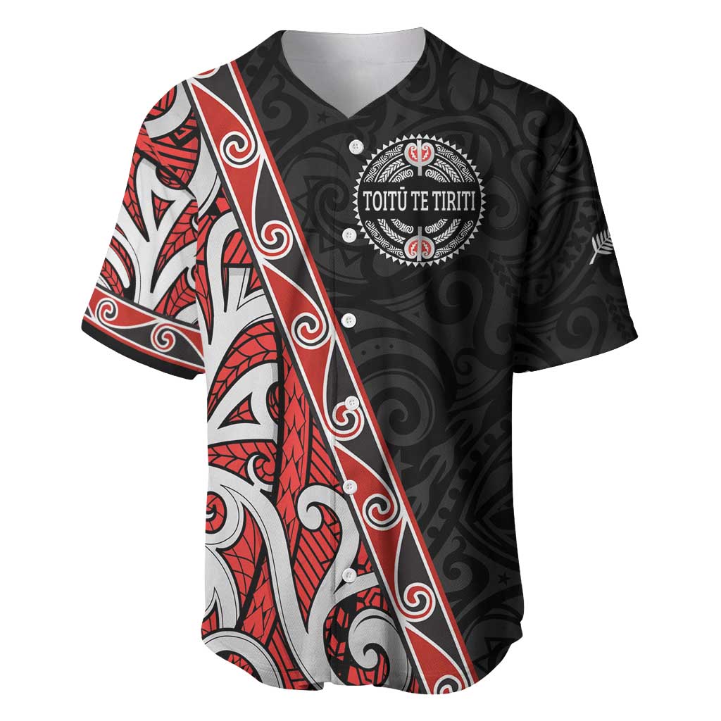 Aotearoa Toitu Te Tiriti Baseball Jersey Honour The Treaty New Zealand