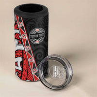 Aotearoa Toitu Te Tiriti 4 in 1 Can Cooler Tumbler Honour The Treaty New Zealand