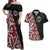 Aotearoa Toitu Te Tiriti Couples Matching Off Shoulder Maxi Dress and Hawaiian Shirt Honour The Treaty New Zealand