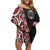 Aotearoa Toitu Te Tiriti Family Matching Off Shoulder Short Dress and Hawaiian Shirt Honour The Treaty New Zealand