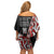 Aotearoa Toitu Te Tiriti Family Matching Off Shoulder Short Dress and Hawaiian Shirt Honour The Treaty New Zealand