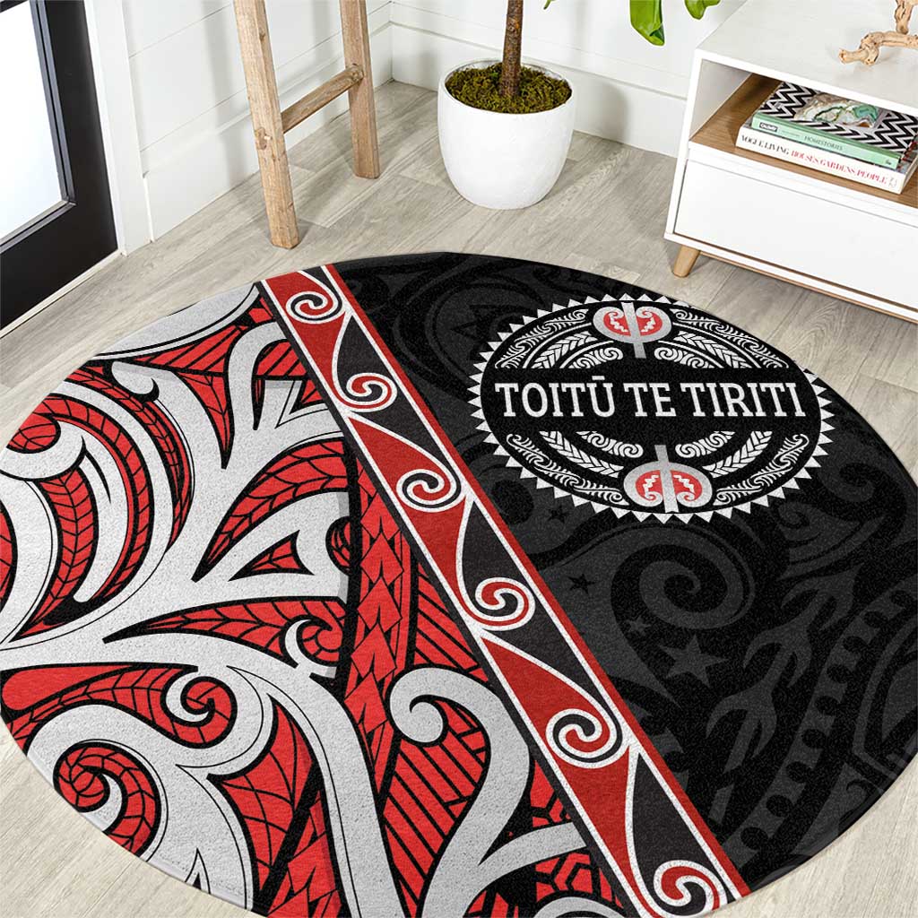 Aotearoa Toitu Te Tiriti Round Carpet Honour The Treaty New Zealand