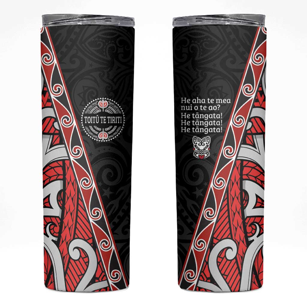 Aotearoa Toitu Te Tiriti Skinny Tumbler Honour The Treaty New Zealand