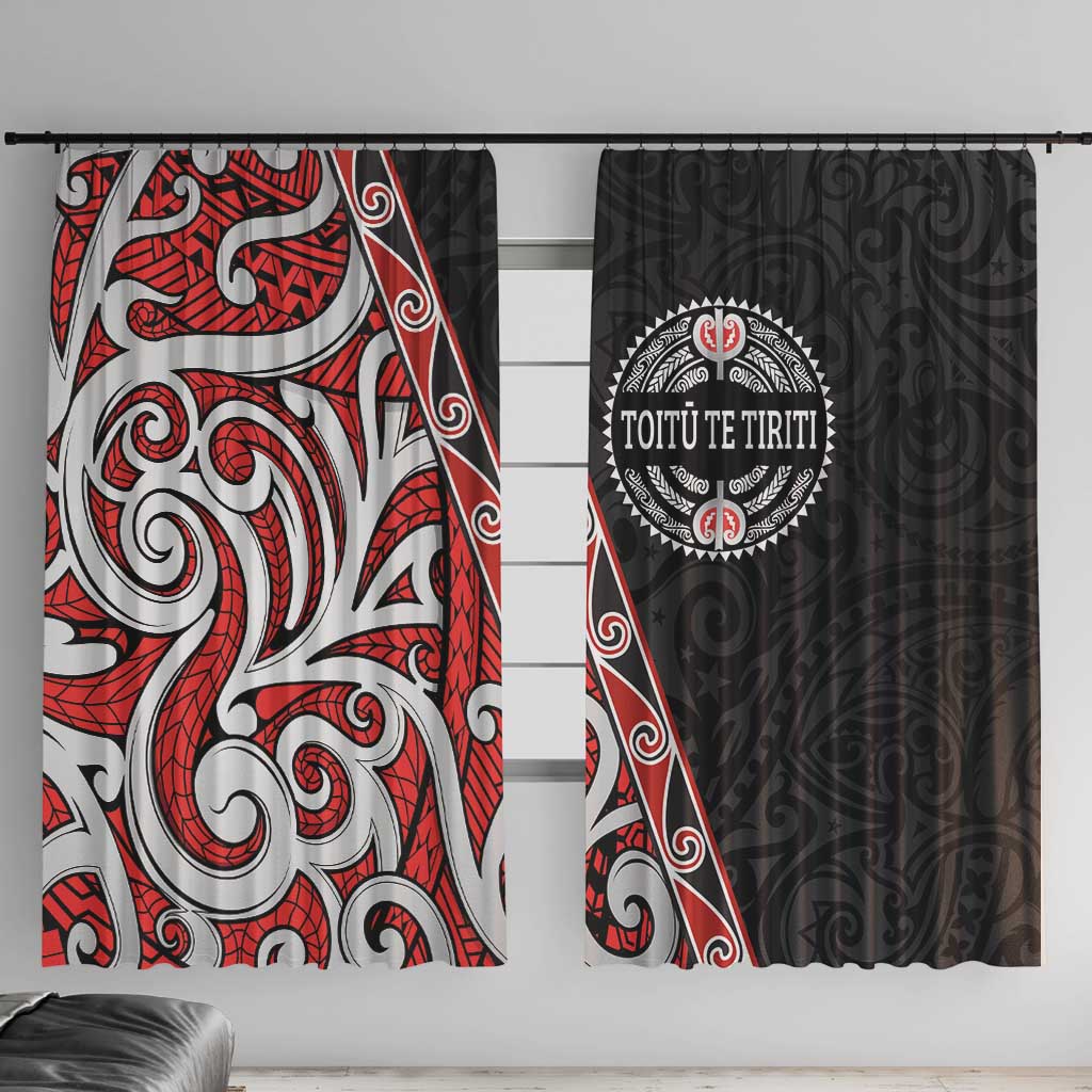 Aotearoa Toitu Te Tiriti Window Curtain Honour The Treaty New Zealand