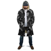 Grayscale Monstera Cloak Polynesian Tribal Pattern LT01 - Polynesian Pride
