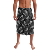 Grayscale Monstera Lavalava Polynesian Tribal Pattern - Polynesian Pride