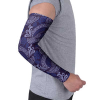 Deep Blue Monstera Arm Sleeves Polynesian Tribal Pattern LT01 - Polynesian Pride