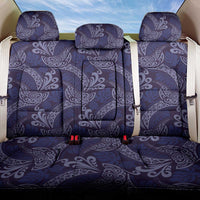 Deep Blue Monstera Back Car Seat Cover Polynesian Tribal Pattern LT01 One Size Blue - Polynesian Pride