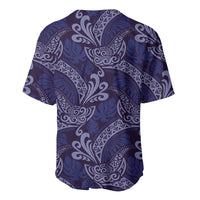 Deep Blue Monstera Baseball Jersey Polynesian Tribal Pattern LT01 - Polynesian Pride