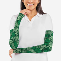 Forest Green Monstera Arm Sleeves Polynesian Tribal Pattern LT01 - Polynesian Pride