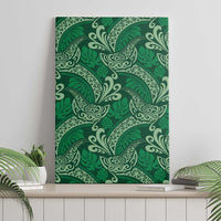 Forest Green Monstera Canvas Wall Art Polynesian Tribal Pattern LT01 - Polynesian Pride