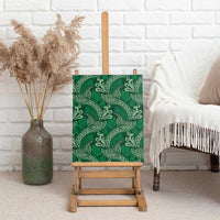 Forest Green Monstera Canvas Wall Art Polynesian Tribal Pattern LT01 - Polynesian Pride