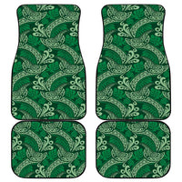 Forest Green Monstera Car Mats Polynesian Tribal Pattern LT01 - Polynesian Pride