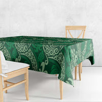 Forest Green Monstera Tablecloth Polynesian Tribal Pattern LT01 - Polynesian Pride