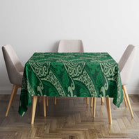 Forest Green Monstera Tablecloth Polynesian Tribal Pattern LT01 - Polynesian Pride