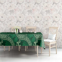 Forest Green Monstera Tablecloth Polynesian Tribal Pattern LT01 - Polynesian Pride