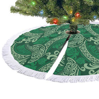 Forest Green Monstera Tree Skirt Polynesian Tribal Pattern LT01 - Polynesian Pride